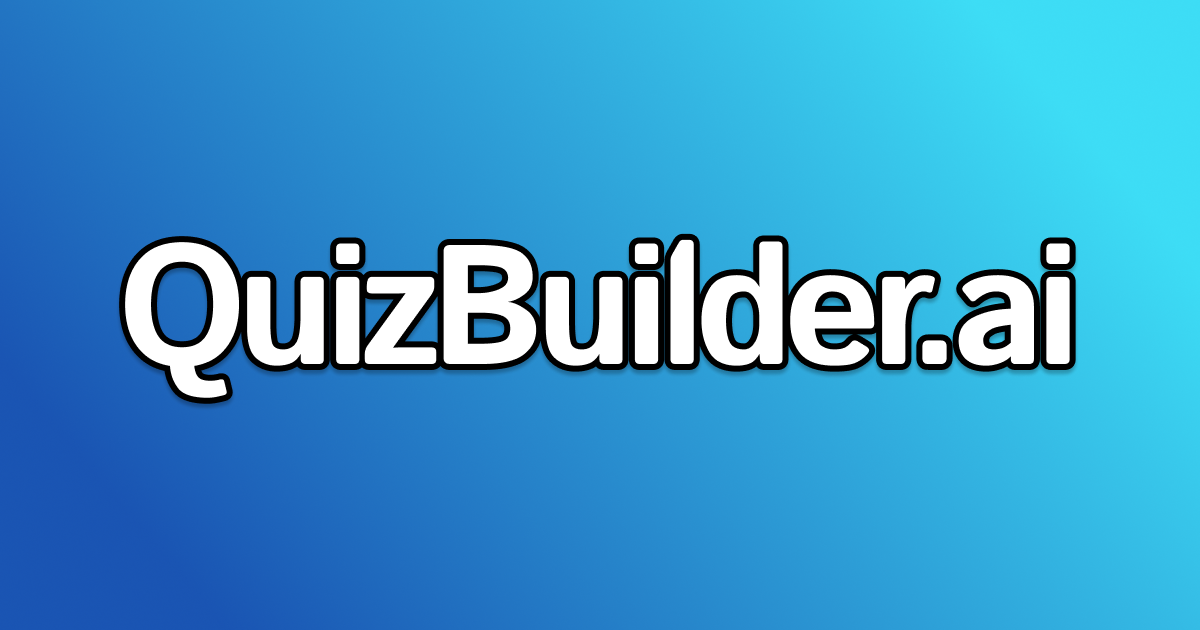 Cover image for QuizBuilder.ai